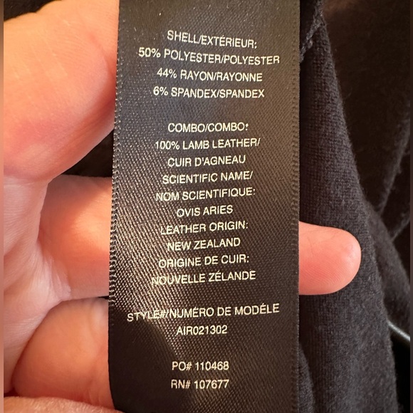 Alice + Olivia Stacey Bendet AIR SM Leather VTG Y2K BlK Short Sleeve Turtleneck - Picture 6 of 13